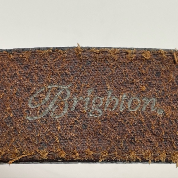 Brighton Leather Belt with Silver Hardware - Picture 9 of 12